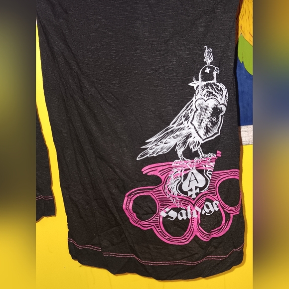 NWT SALVAGE LONG SLEEVED HOODIE - Picture 4 of 5